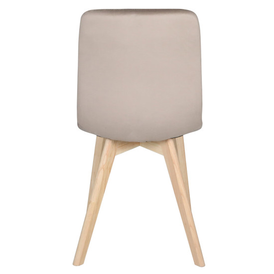 Стілець ANETTE каркас дерево / Темний беж 4