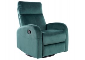 Кресло раскладное OLIMP VELVET зеленый BLUVEL 78 OLIMPVZ