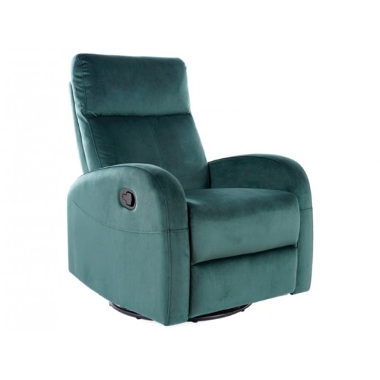 Кресло раскладное OLIMP VELVET зеленый BLUVEL 78 OLIMPVZ 1