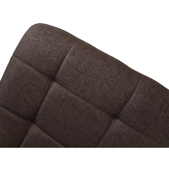 Стул кухонный MIA TEX с черным каркасом/коричневый 6