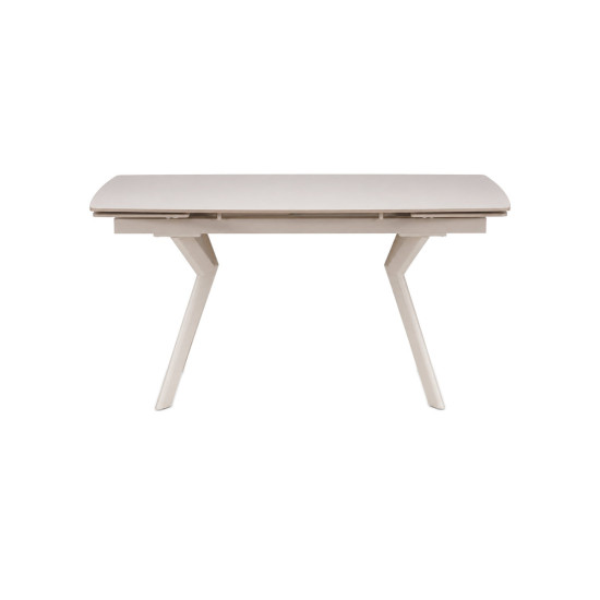 Стіл обідній розкладний NOREEN CERAMIC 140(200)*80 білий / кашемір 4