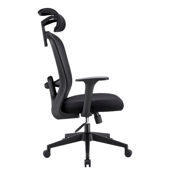 Кресло компьютерное JACOB черная ткань/черный каркас 6