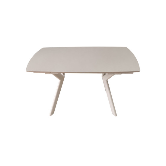 Стіл обідній розкладний NOREEN CERAMIC 140(200)*80 білий / кашемір 5