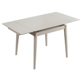 Стол обеденный раскладной AVENTO CERAMIC 80(130)*80 белый / кашемир