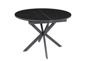Стол обеденный раскладной GENEWA CERAMIC 105(140)*105 стол Черный