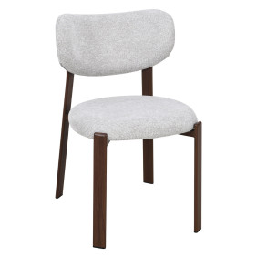 Кухонный стул NOMI орех металл/бежевая ткань