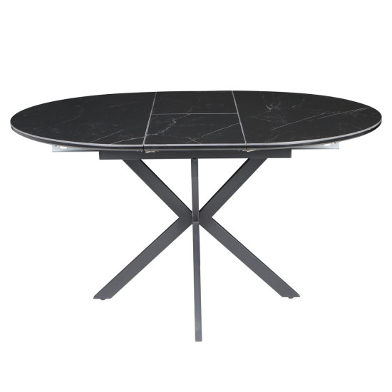 Стол обеденный раскладной GENEWA CERAMIC 105(140)*105 стол Черный 4