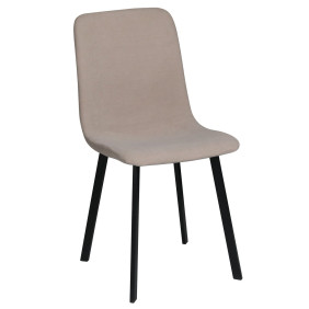 Стул кухонный TIVO Черный каркас / Светлый беж ткань