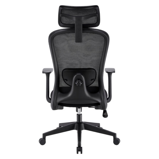 Кресло компьютерное JACOB черная ткань/черный каркас 2