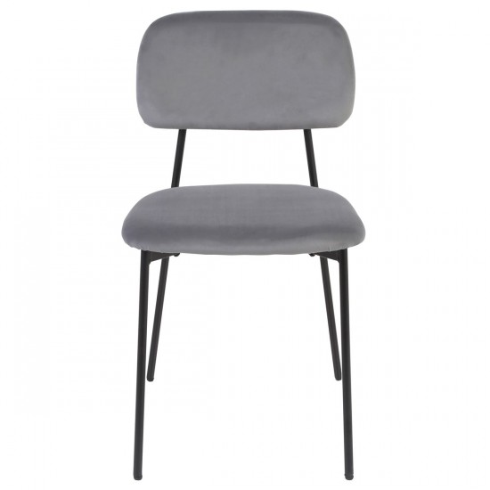 Стул кухонный MILO Черный каркас / Серый 2