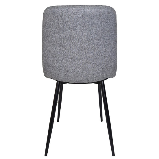 Стул кухонный MIA TEX с черным каркасом/светло-серый 3