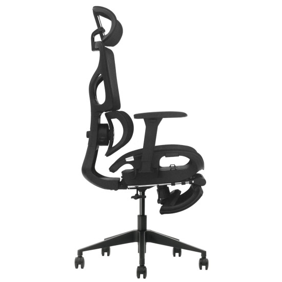 Кресло офисное MARKUS F черная сетка / черный каркас с подставкой для ног 5