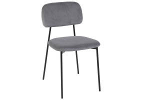 Стул кухонный MILO Черный каркас / Серый
