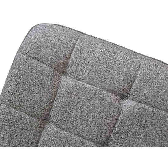 Стул кухонный MIA TEX с черным каркасом/светло-серый 5