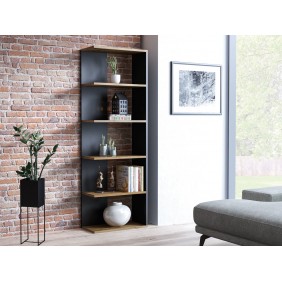 Стеллаж CORNER дуб один / черный 170x60 CORNERDWC