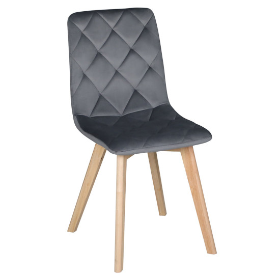 Стул ANETTE каркас дерево / Серый 1