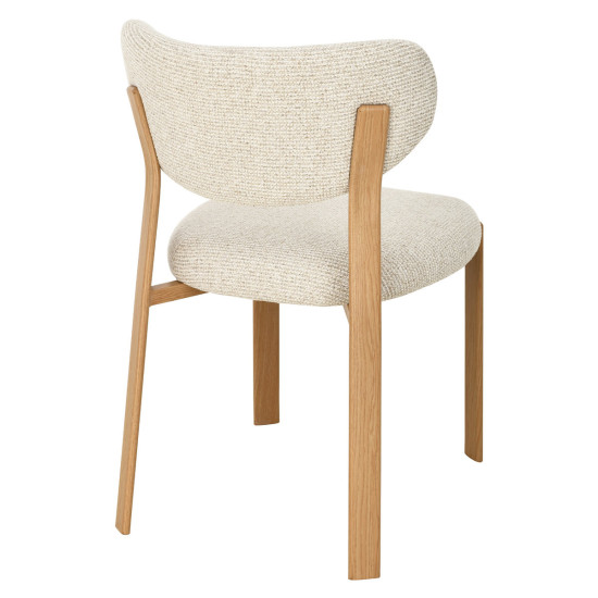 Кухонный стул NOMI дуб металл/бежевая ткань 4