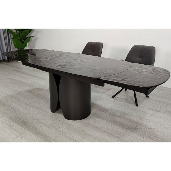 Стіл обідній розкладний EDGAR 160(240)*90 бронзовий/коричневий 7