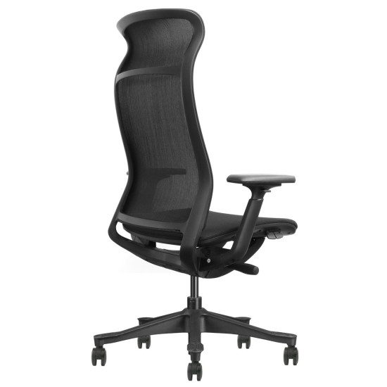 Крісло офісне LUCAS чорна сітка / чорний каркас 6