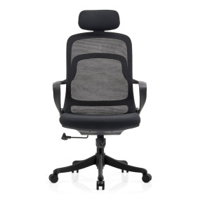 Крісло комп'ютерне COLE чорне/чорний каркас