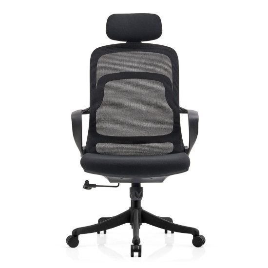 Крісло комп'ютерне COLE чорне/чорний каркас 1