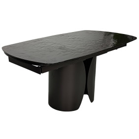 Стіл обідній розкладний EDGAR 160(240)*90 бронзовий/коричневий