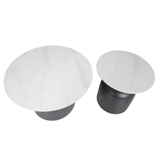 Журнальный столик MONTANA Белый глянец / Черный (к-кт) 6