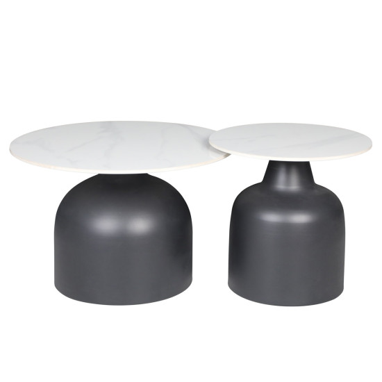 Журнальный столик MONTANA Белый глянец / Черный (к-кт) 1