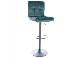 Барный стул C105 VELVET черный каркас / зеленый BLUVEL 78 C105VCZ