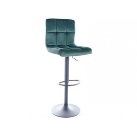 Барный стул C105 VELVET черный каркас / зеленый BLUVEL 78 C105VCZ