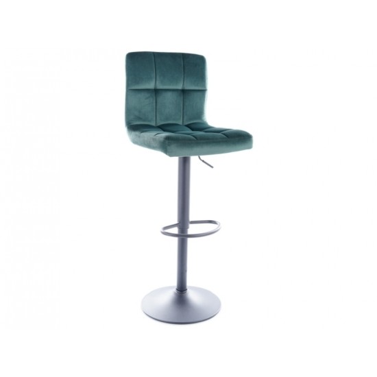 Барный стул C105 VELVET черный каркас / зеленый BLUVEL 78 C105VCZ 1