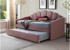 Кровать BELLA VELVET 90х200 античный розовый BELLAV90AR