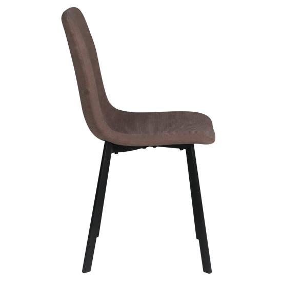Стул кухонный TIVO Черный каркас / Светло-коричневая ткань 4