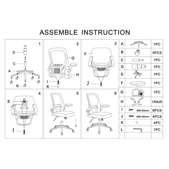 Крісло комп'ютерне ARIA рожеве/білий каркас 6
