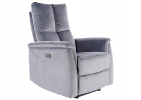 Крісло розкладне NEPTUN VELVET сірий BLUVEL 14 NEPTUNVSZ