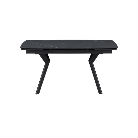 Стол обеденный раскладной NOREEN CERAMIC 140(200)*80 черный / черный 4