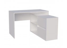 Cтіл письмовий кутовий TWIN B 120x60 Білий діамант
