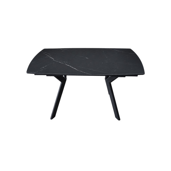 Стол обеденный раскладной NOREEN CERAMIC 140(200)*80 черный / черный 5