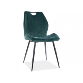 Стул ARCO VELVET черный каркас / зеленый BLUVEL78 ARCOVCZ