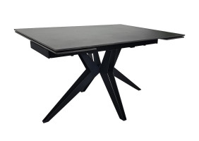 Стол обеденный раскладной VINCENT CERAMIC 140(200)*90 графит мат/черный