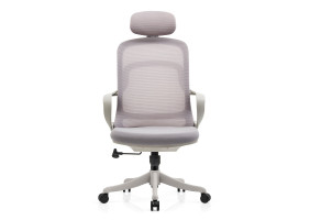 Крісло комп'ютерне COLE сіре/сірий каркас