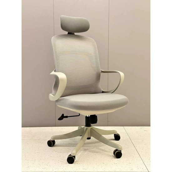 Крісло комп'ютерне COLE сіре/сірий каркас 4