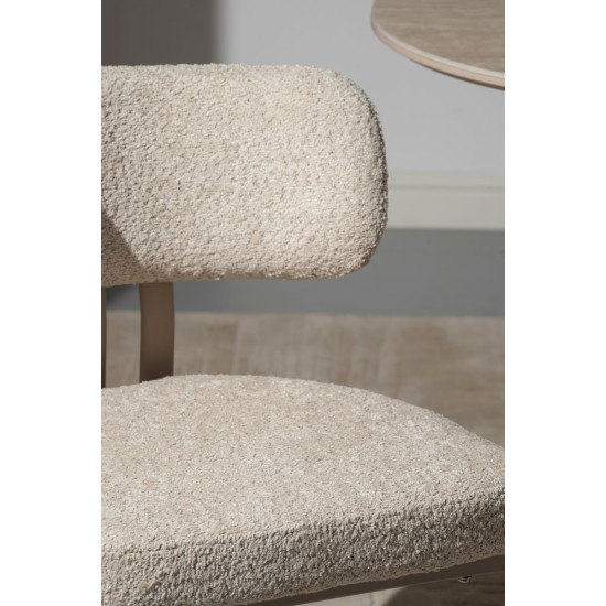 Кухонный стул TANO кашемир каркас/бежевая ткань 7