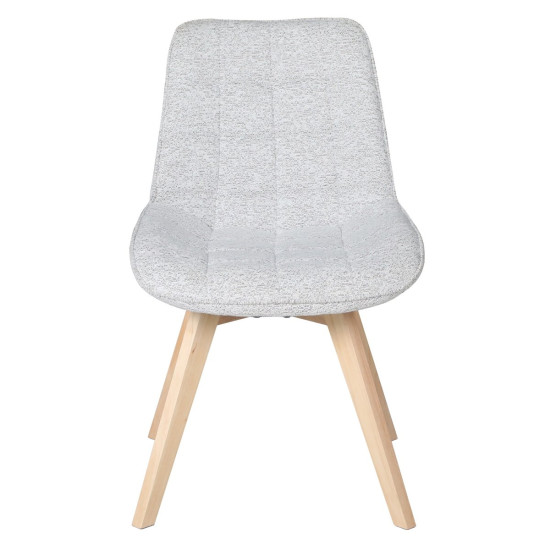 Стул LENY каркас дерево / Серый ткань оборот 180° 3