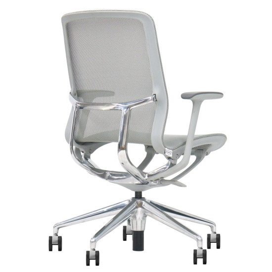 Кресло офисное REGINA серая сетка / алюминий 3