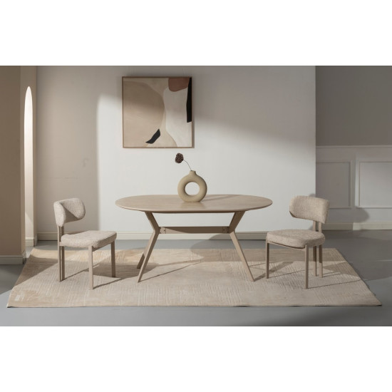 Кухонный стул TANO кашемир каркас/бежевая ткань 9