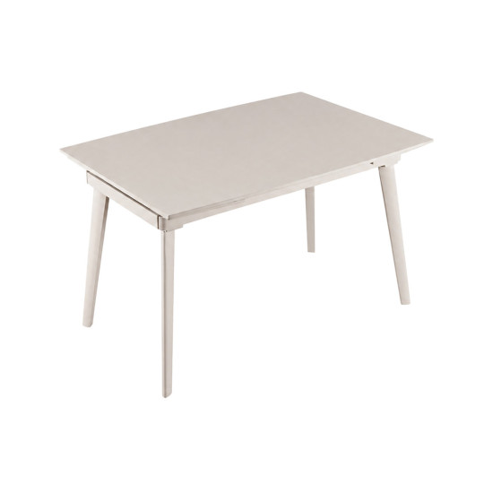 Стол обеденный раскладной LORIAN CERAMIC 120(180)*80 белый / кашемир 2