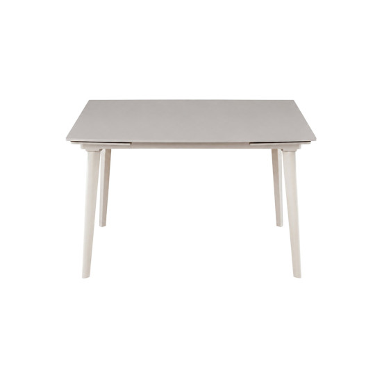 Стол обеденный раскладной LORIAN CERAMIC 120(180)*80 белый / кашемир 4