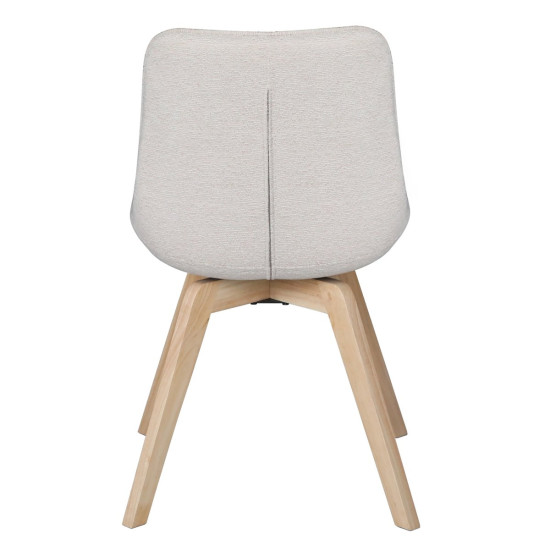 Стул LENY каркас дерево / Серый ткань оборот 180° 6