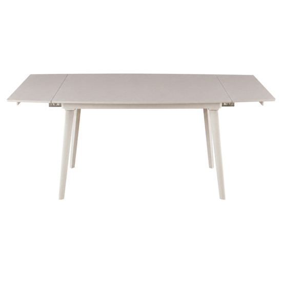 Стол обеденный раскладной LORIAN CERAMIC 120(180)*80 белый / кашемир 3